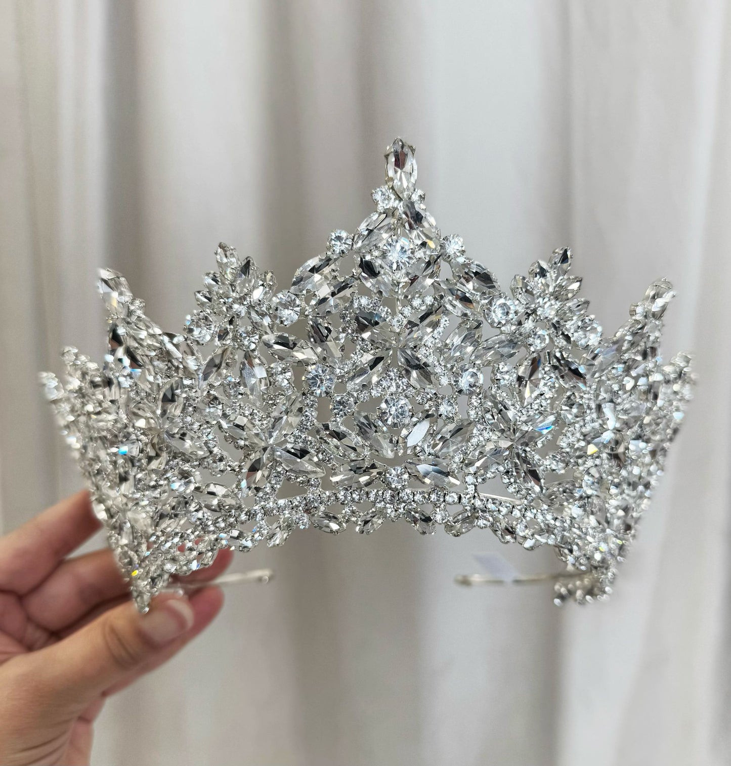 Diadème blanc cristal