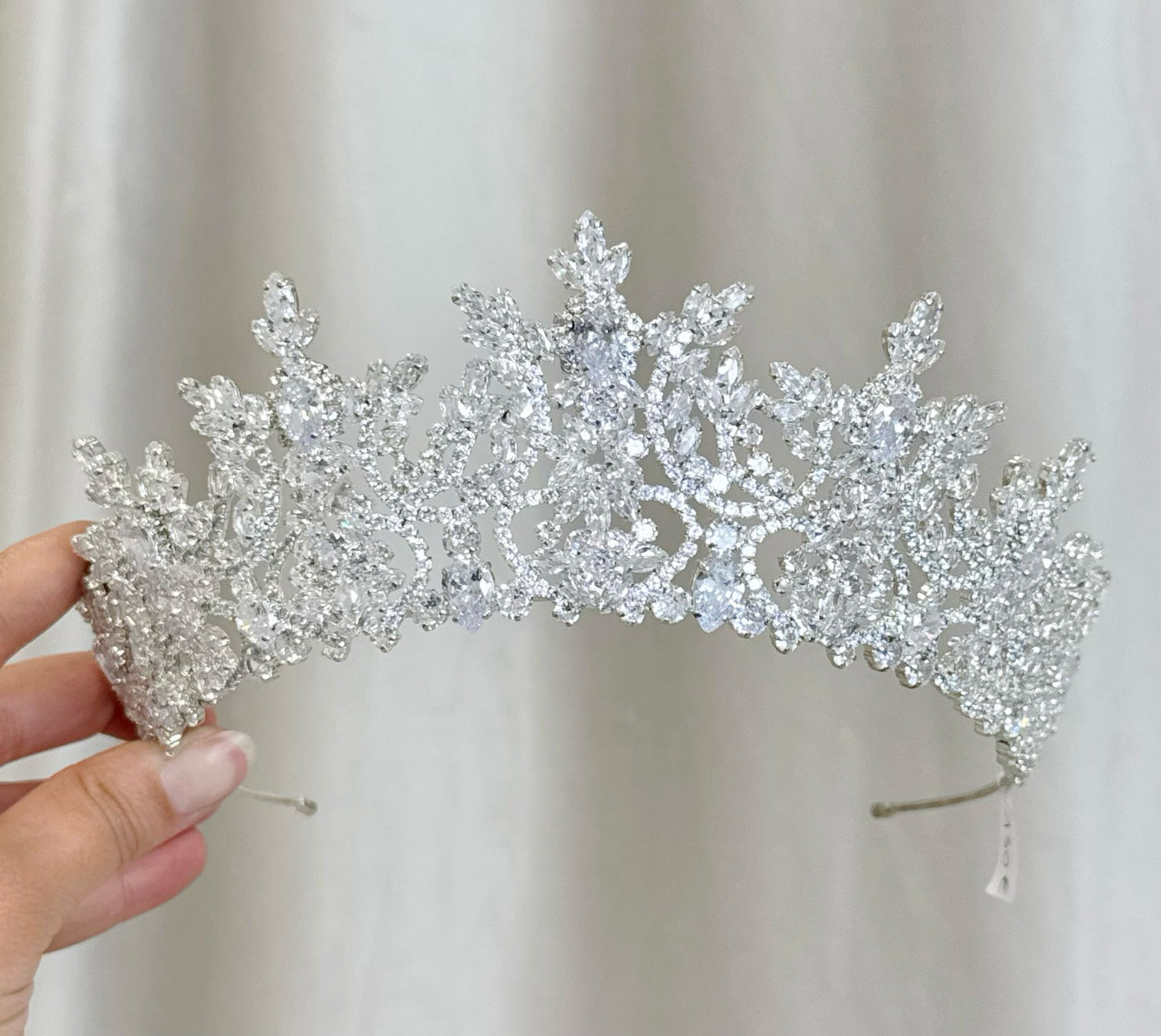 Diadème blanc zircone