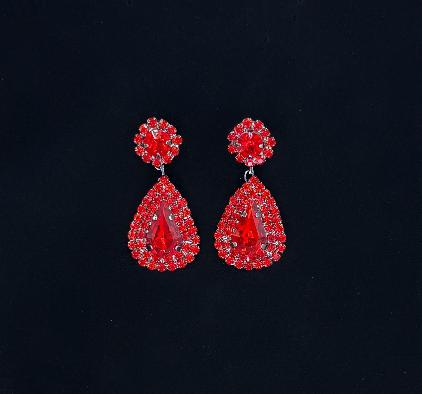 Boucles d'oreilles rouge