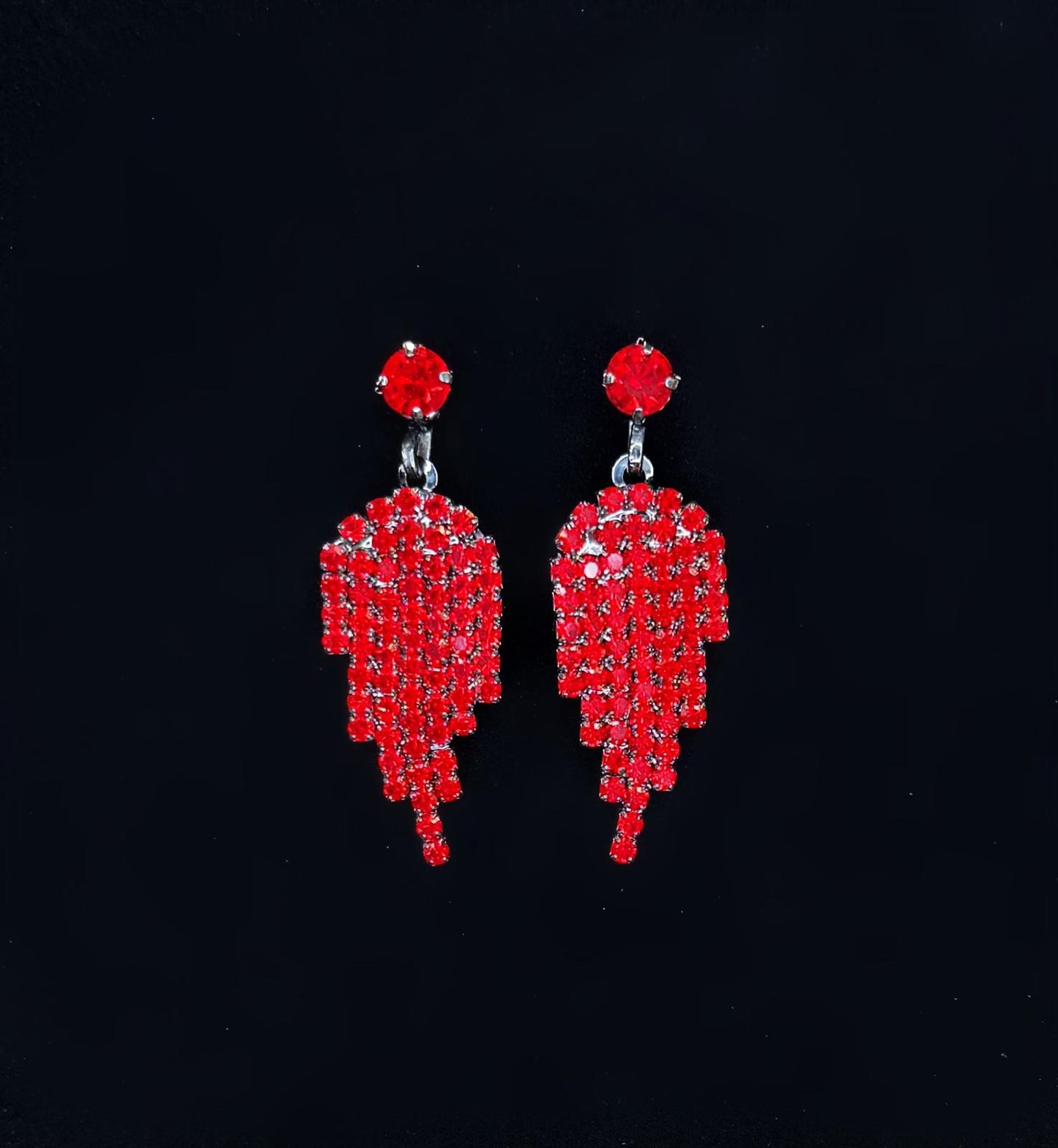 Boucles d'oreilles rouge