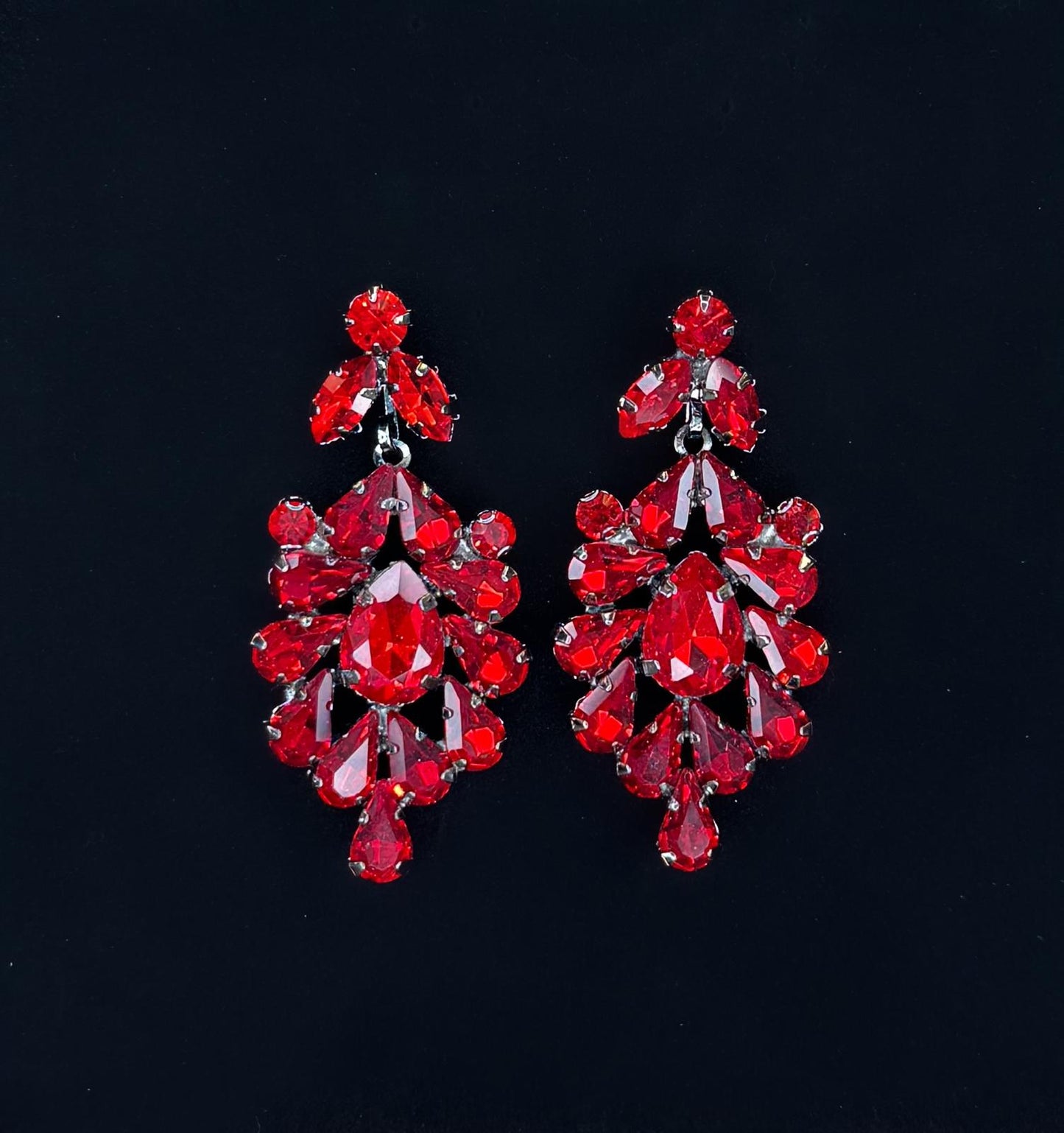 Boucles d'oreilles rouge