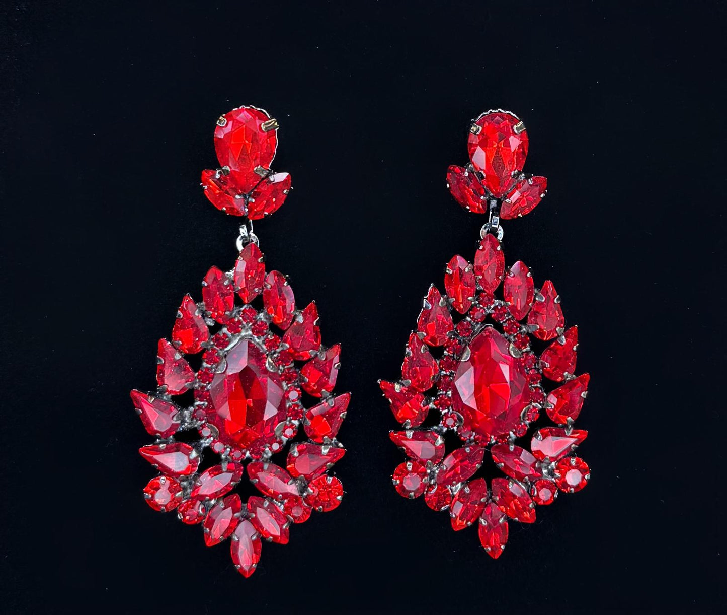 Boucles d'oreilles rouge