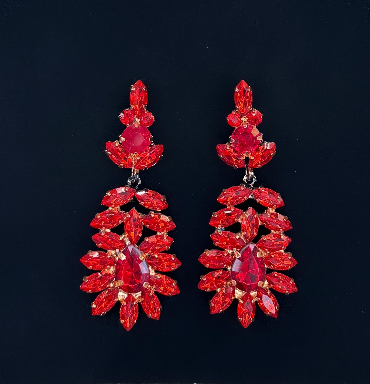 Boucles d'oreilles rouge