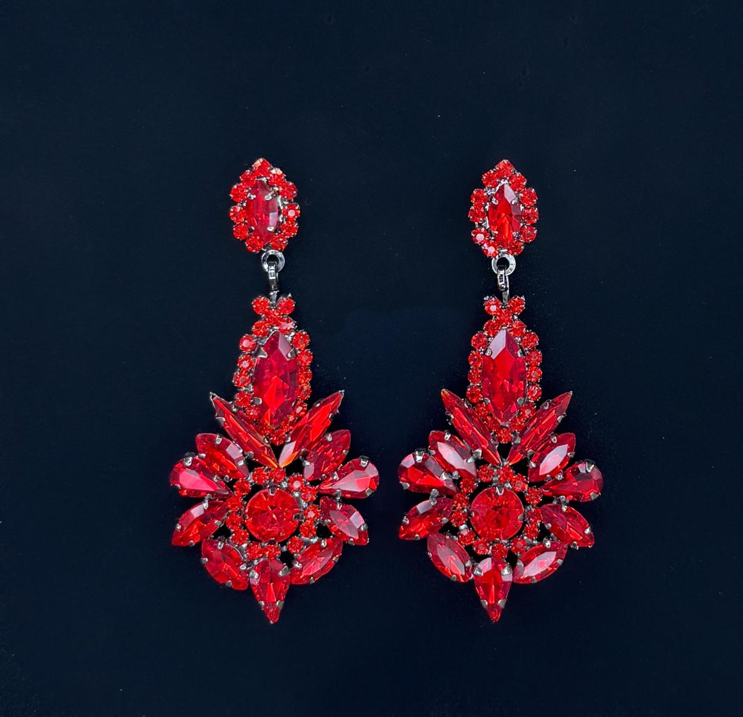 Boucles d'oreilles rouge