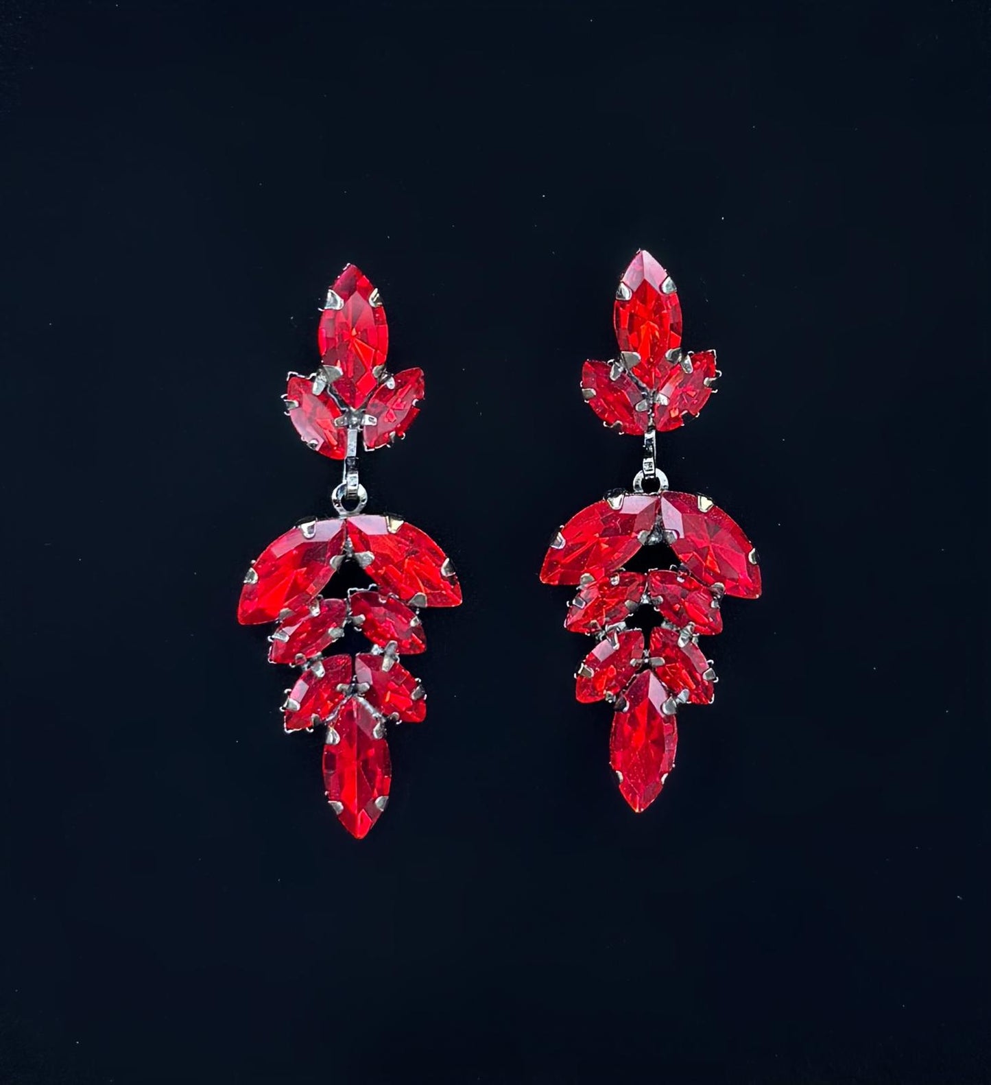 Boucles d'oreilles rouge