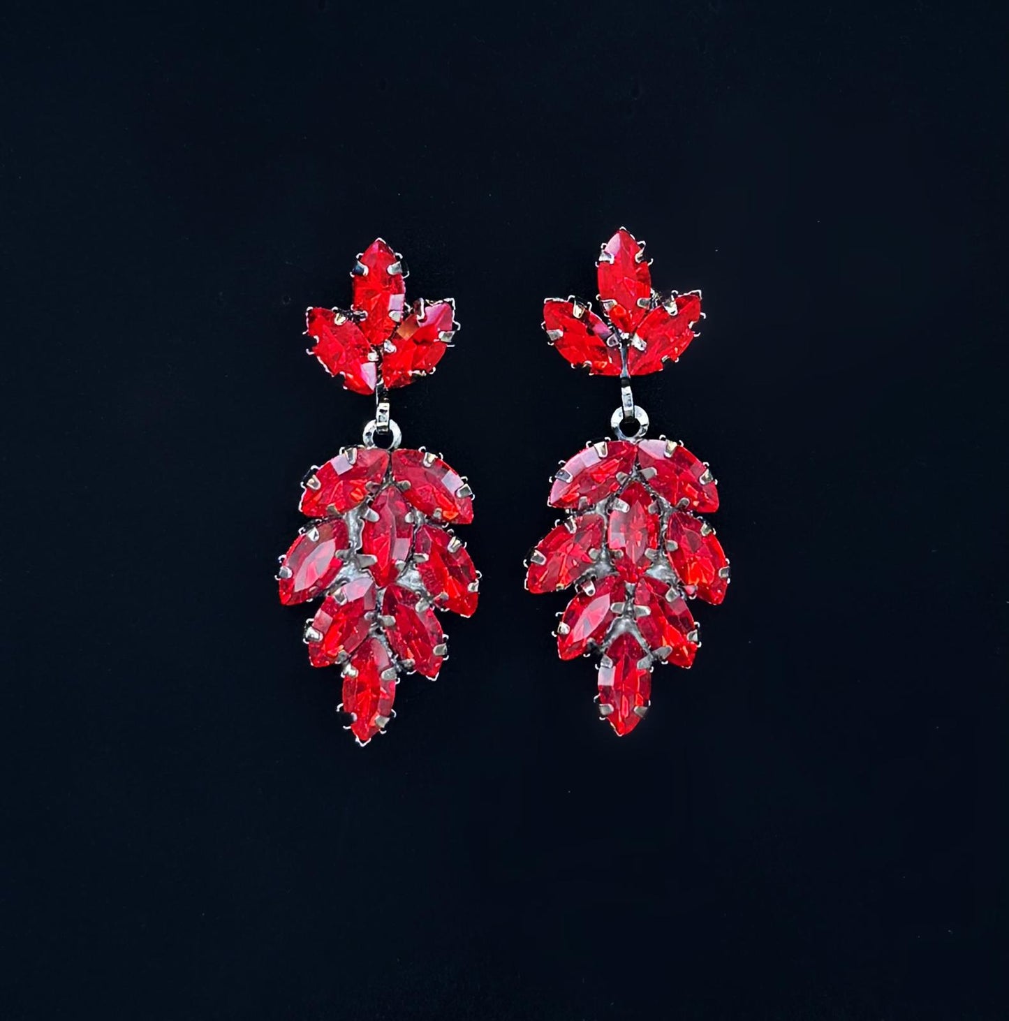 Boucles d'oreilles rouge