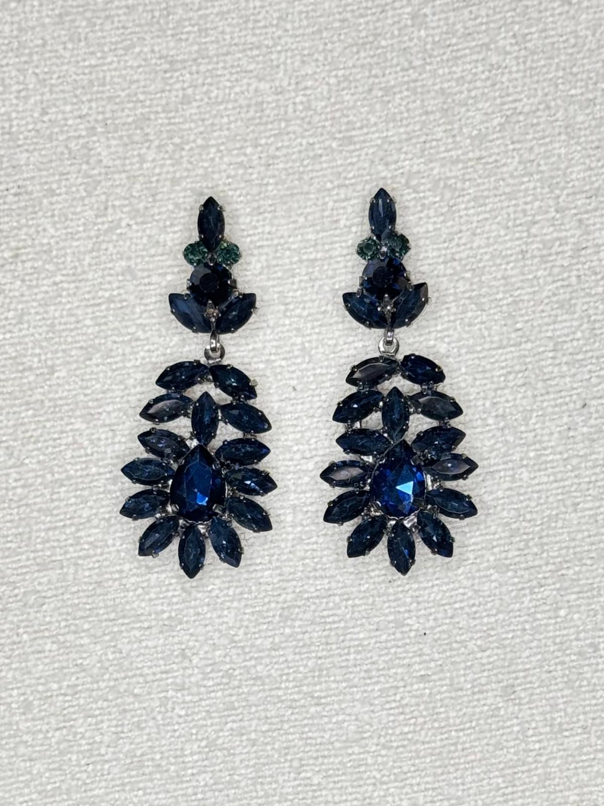 Boucles d'oreilles bleues