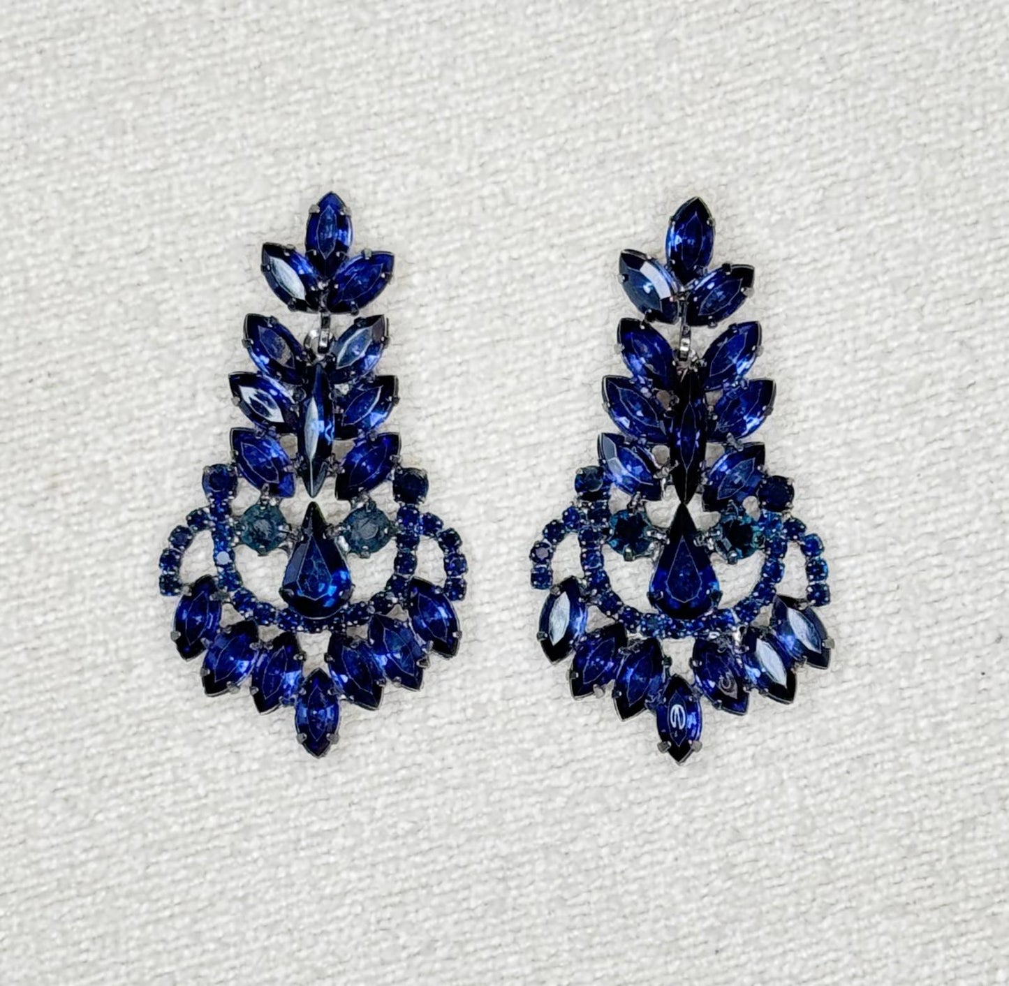 Boucles d'oreilles bleues