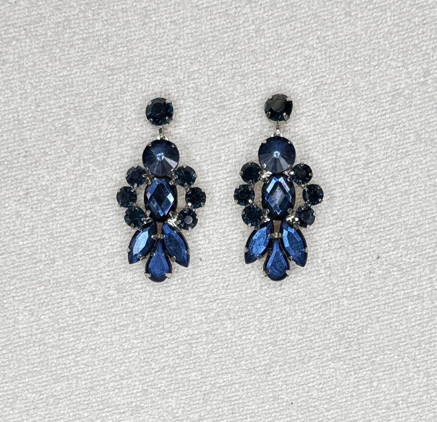 Boucles d'oreilles bleues