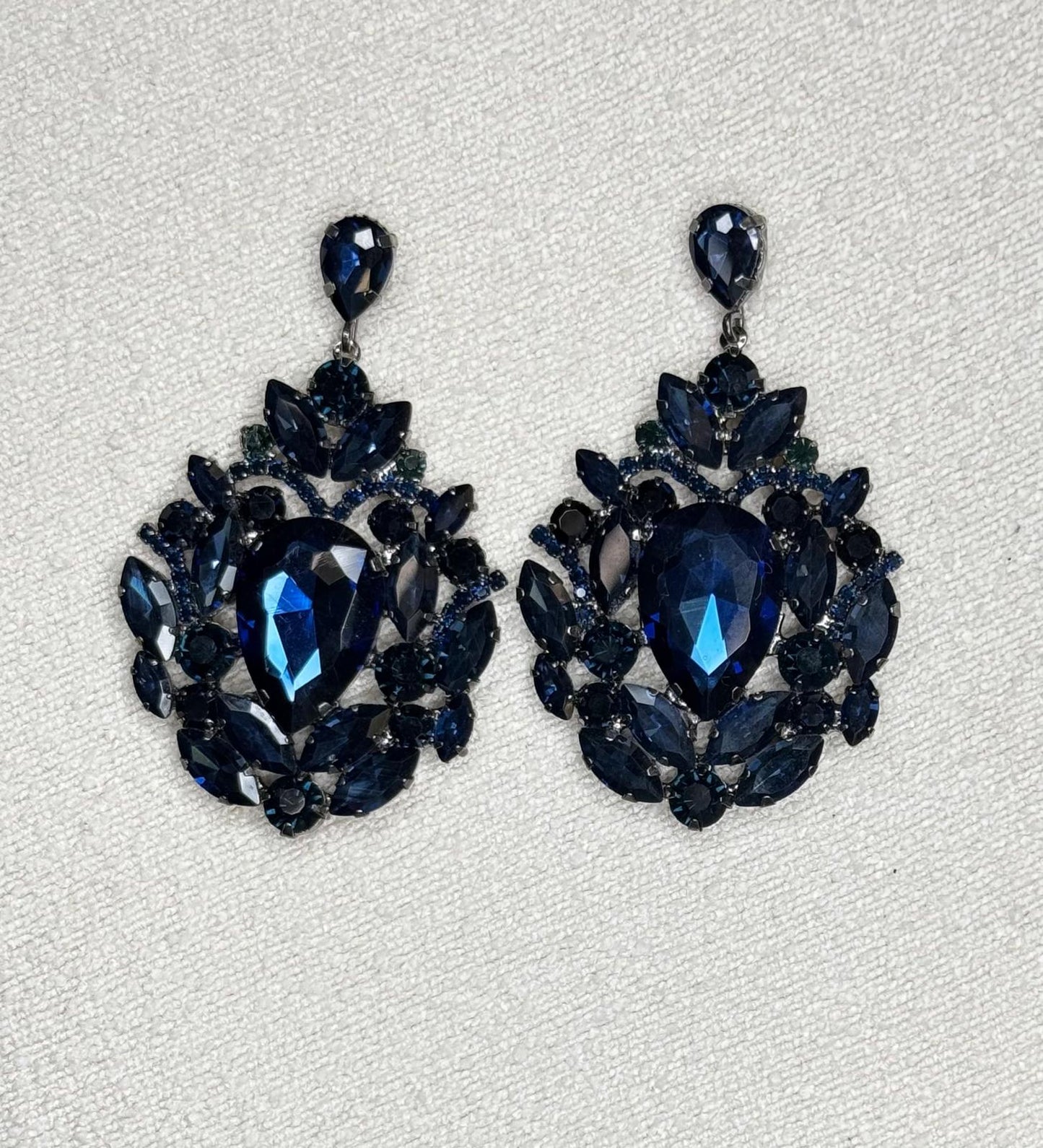 Boucles d'oreilles bleues