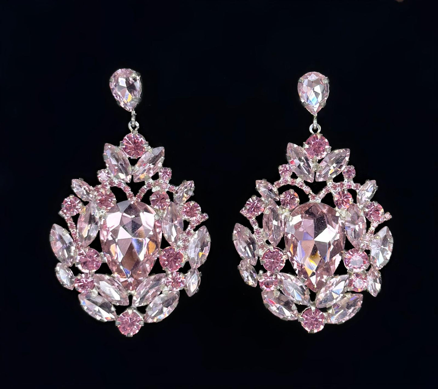 Boucles d'oreilles rose