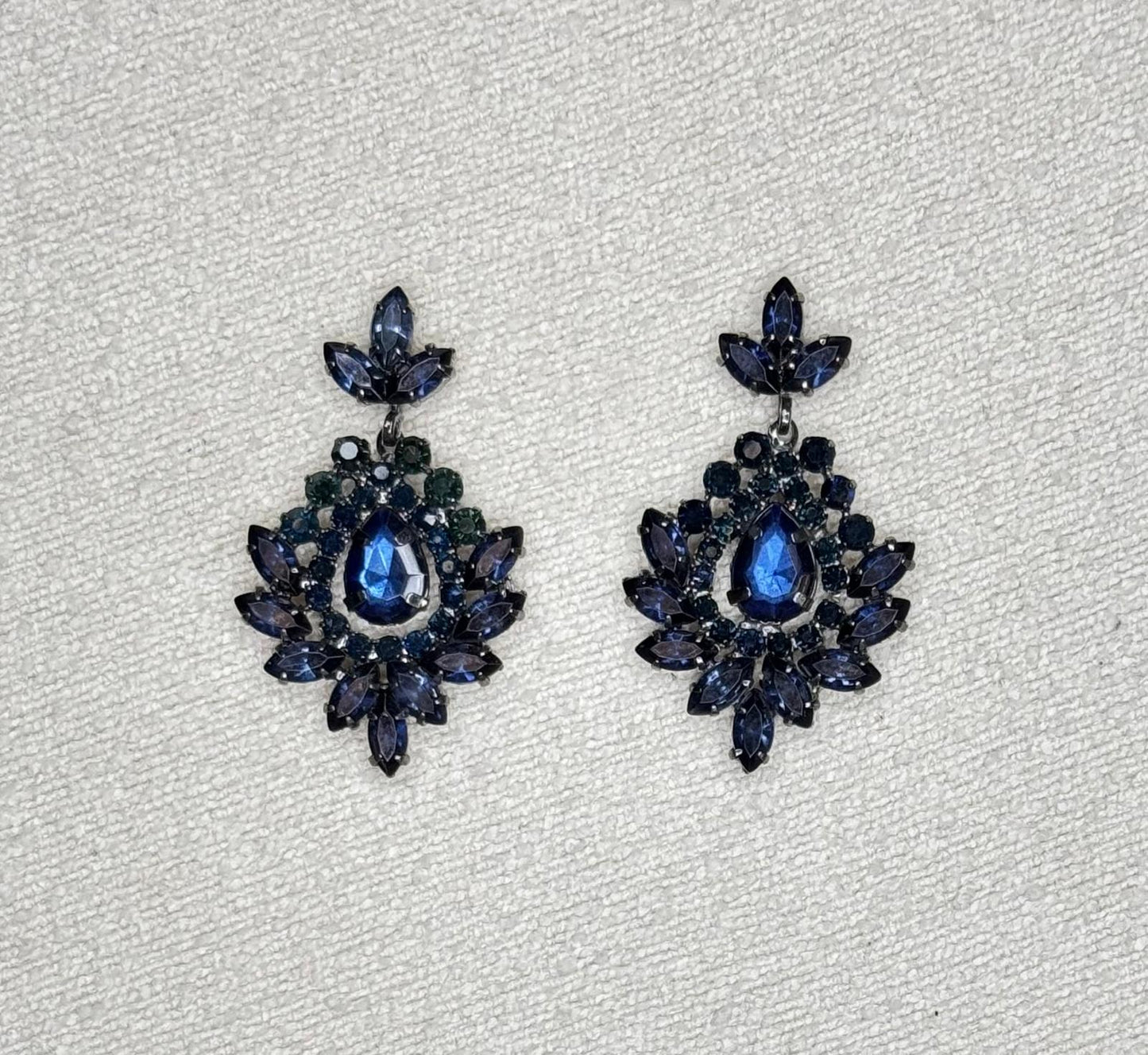 Boucles d'oreilles bleues