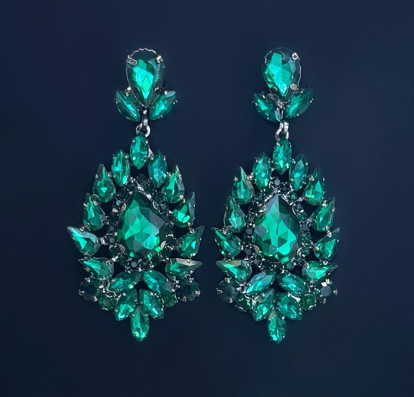 Boucles d'oreilles vertes