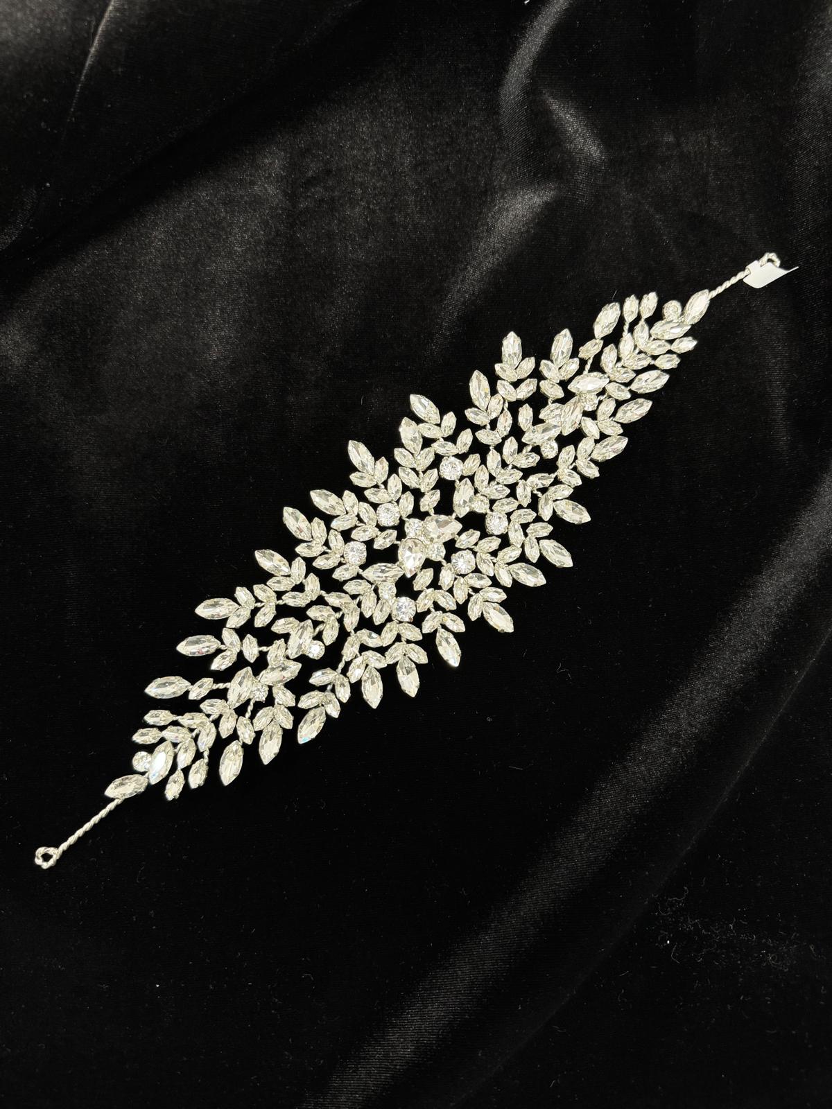 Headband flexible blanc cristal