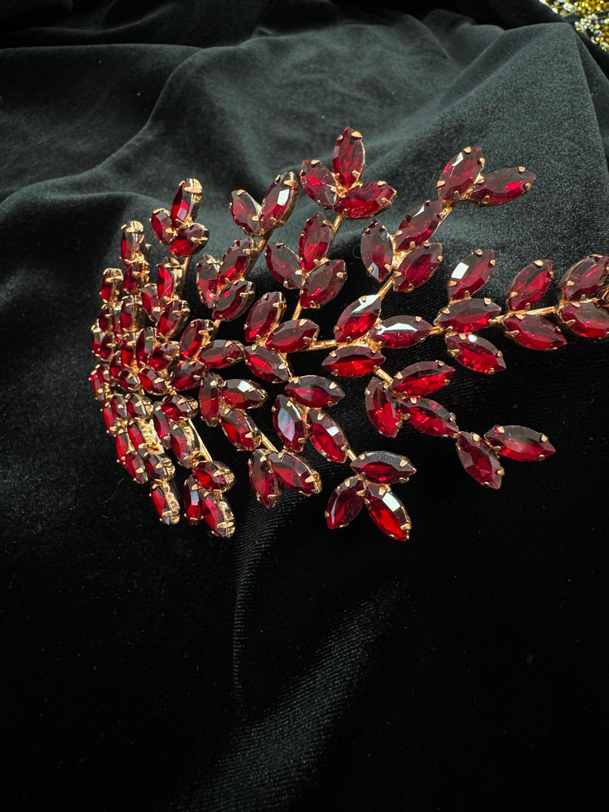 Headband flexible cristal bordeaux