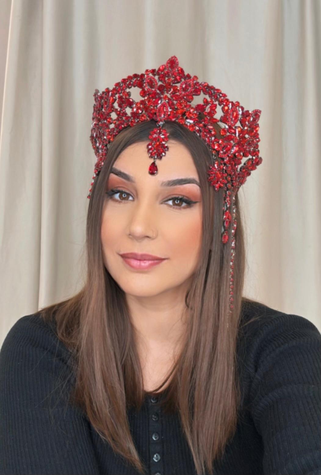 Diadème - bijou de front doré