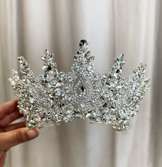 Diadème blanc cristal