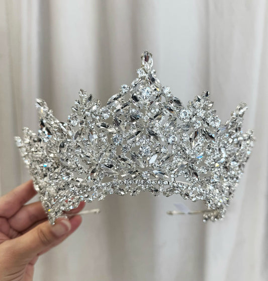 Diadème blanc cristal