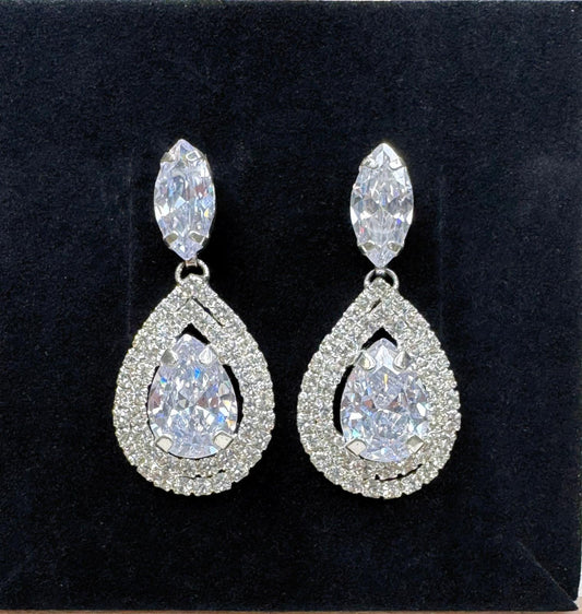 Boucles d'oreilles zircone