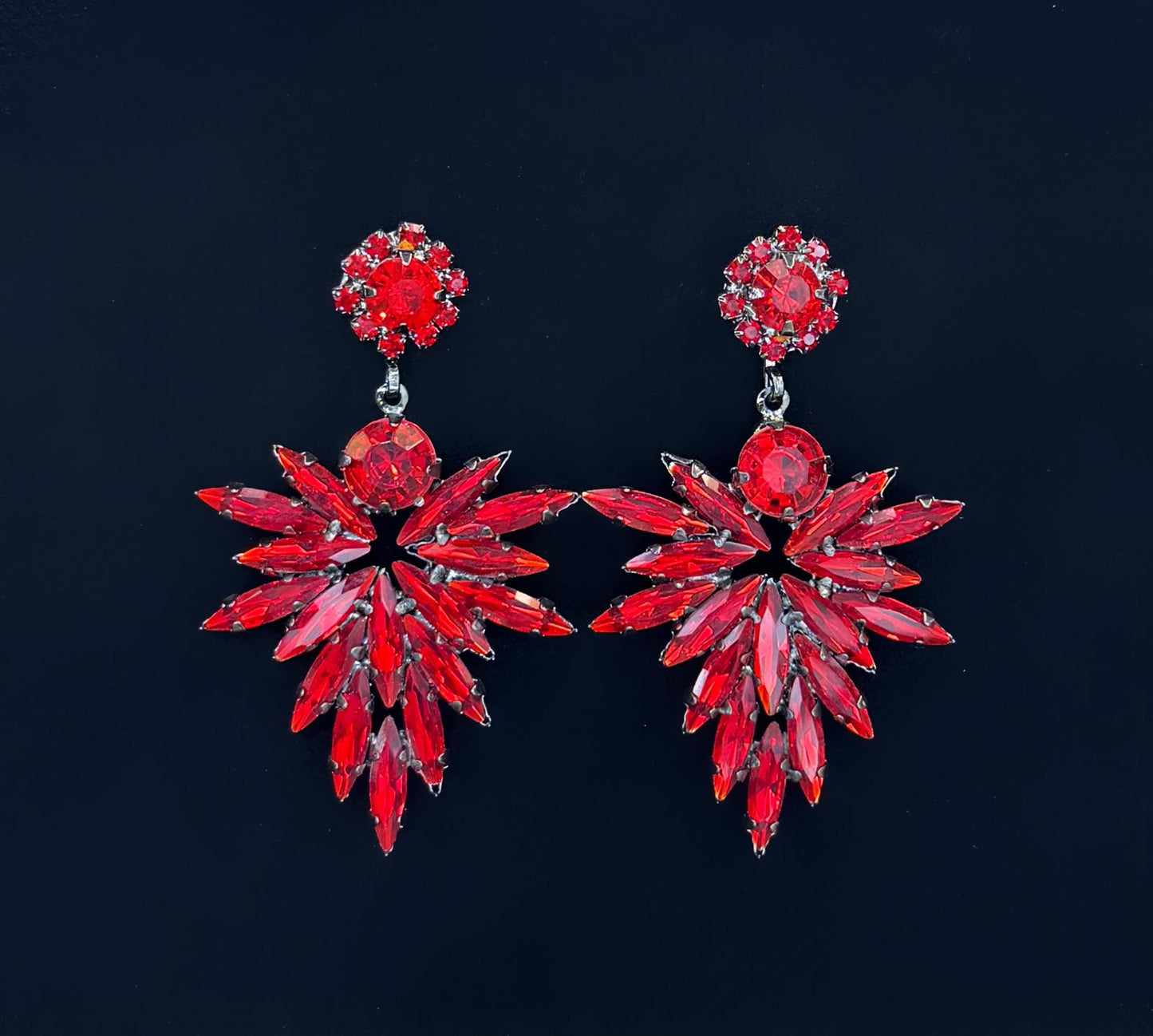 Boucles d'oreilles rouge