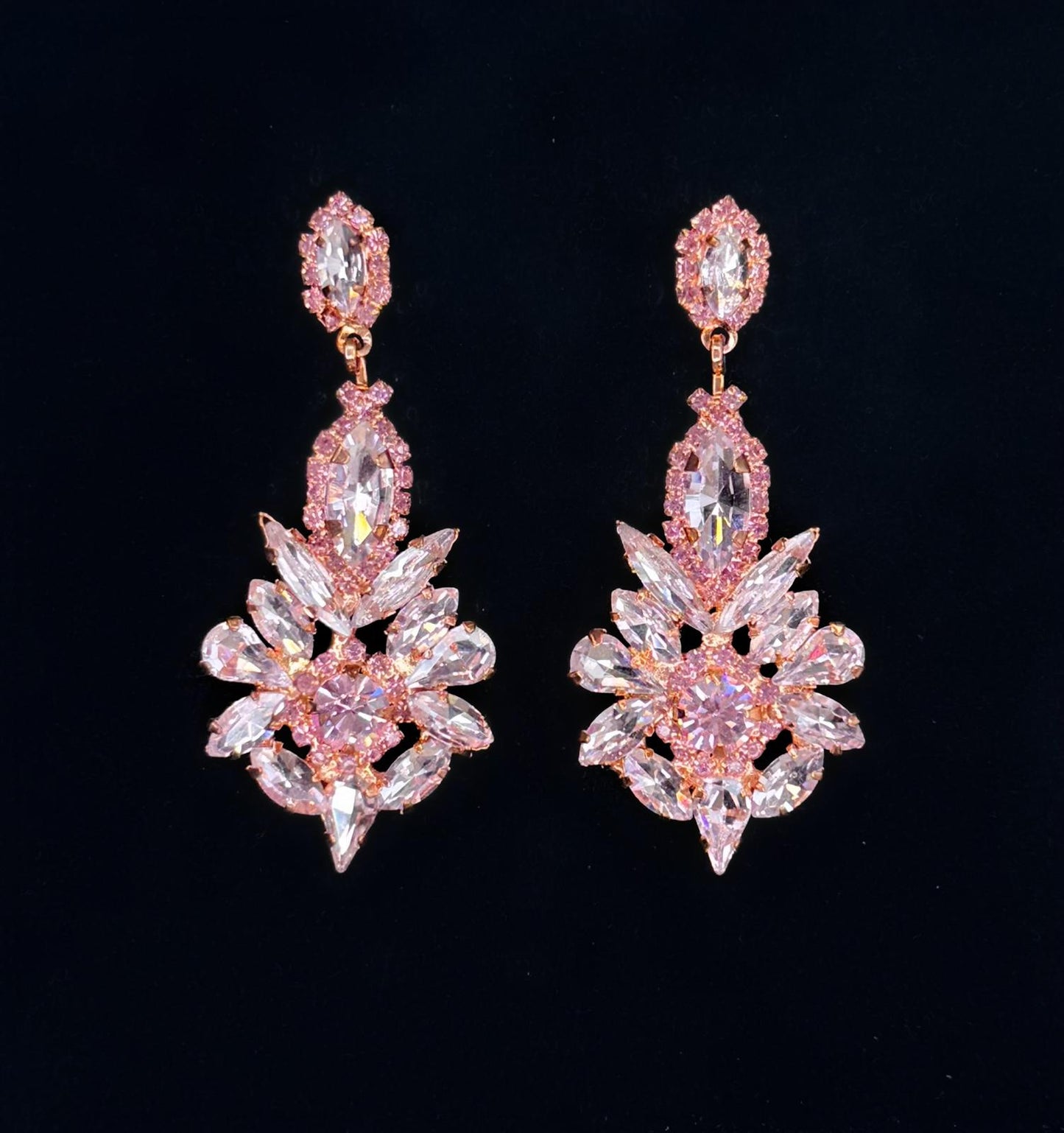 Boucles d'oreilles rose