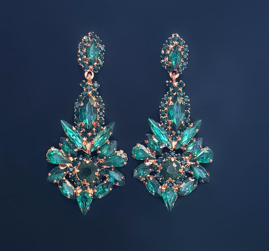 Boucles d'oreilles vertes