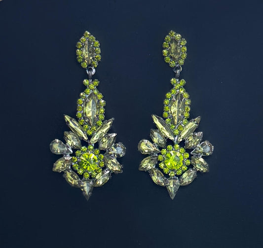 Boucles d'oreilles vertes