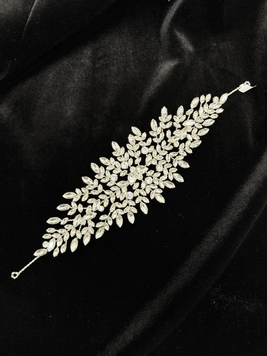 Headband flexible blanc cristal