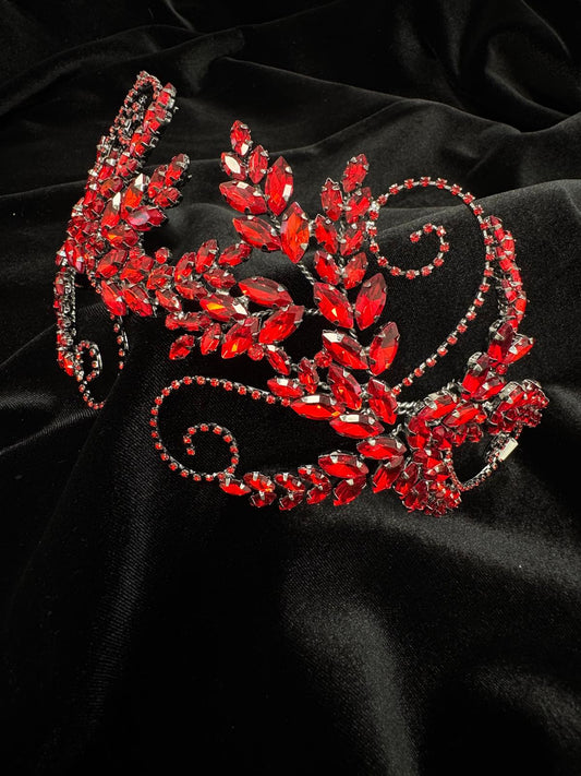 Headband flexible cristal rouge