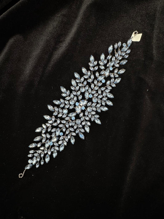 Headband flexible cristal bleu