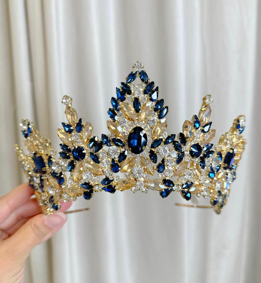 Diadème bleu