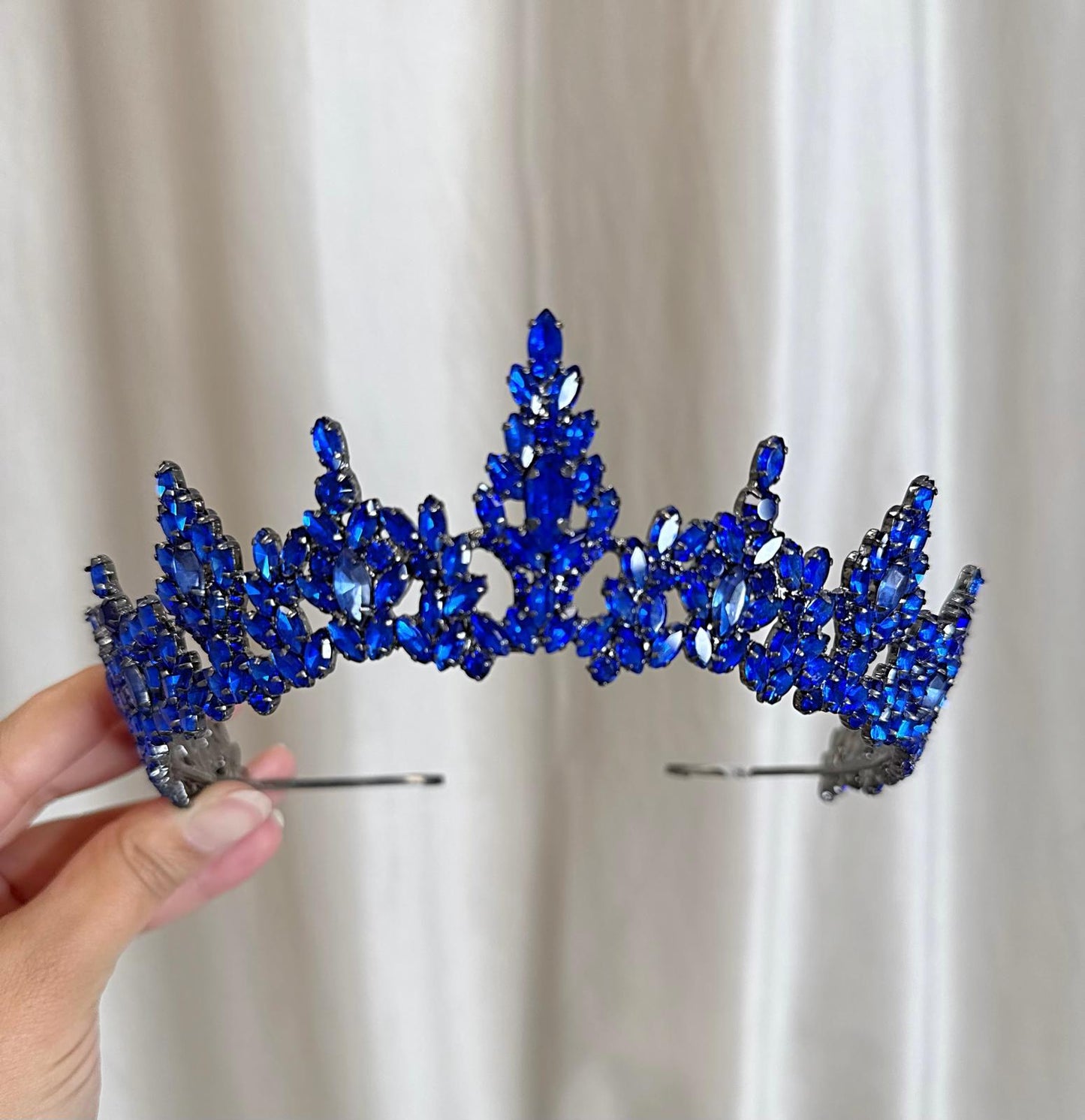 Diadème bleu