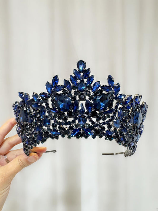 Diadème bleu