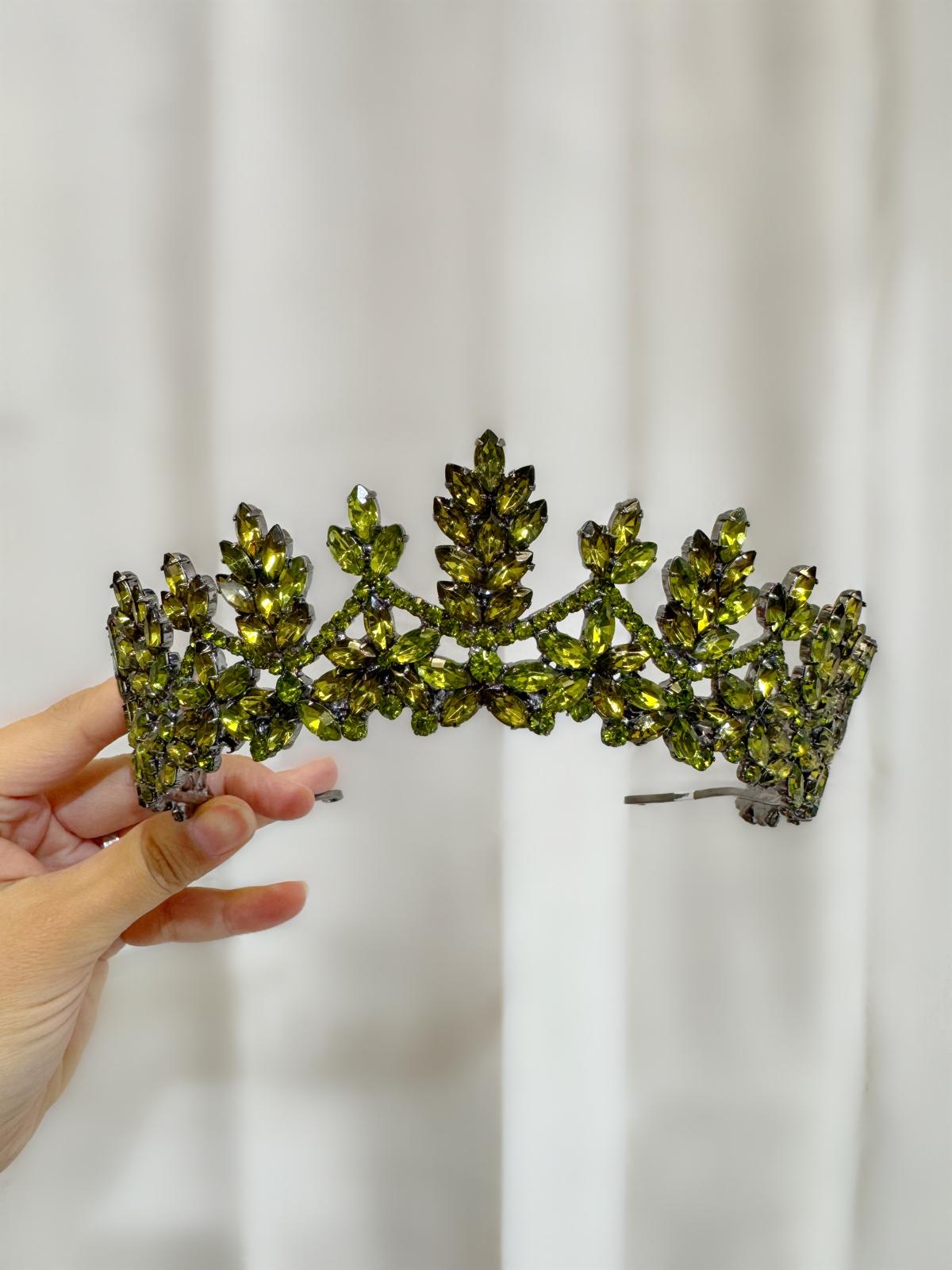 Diadème vert